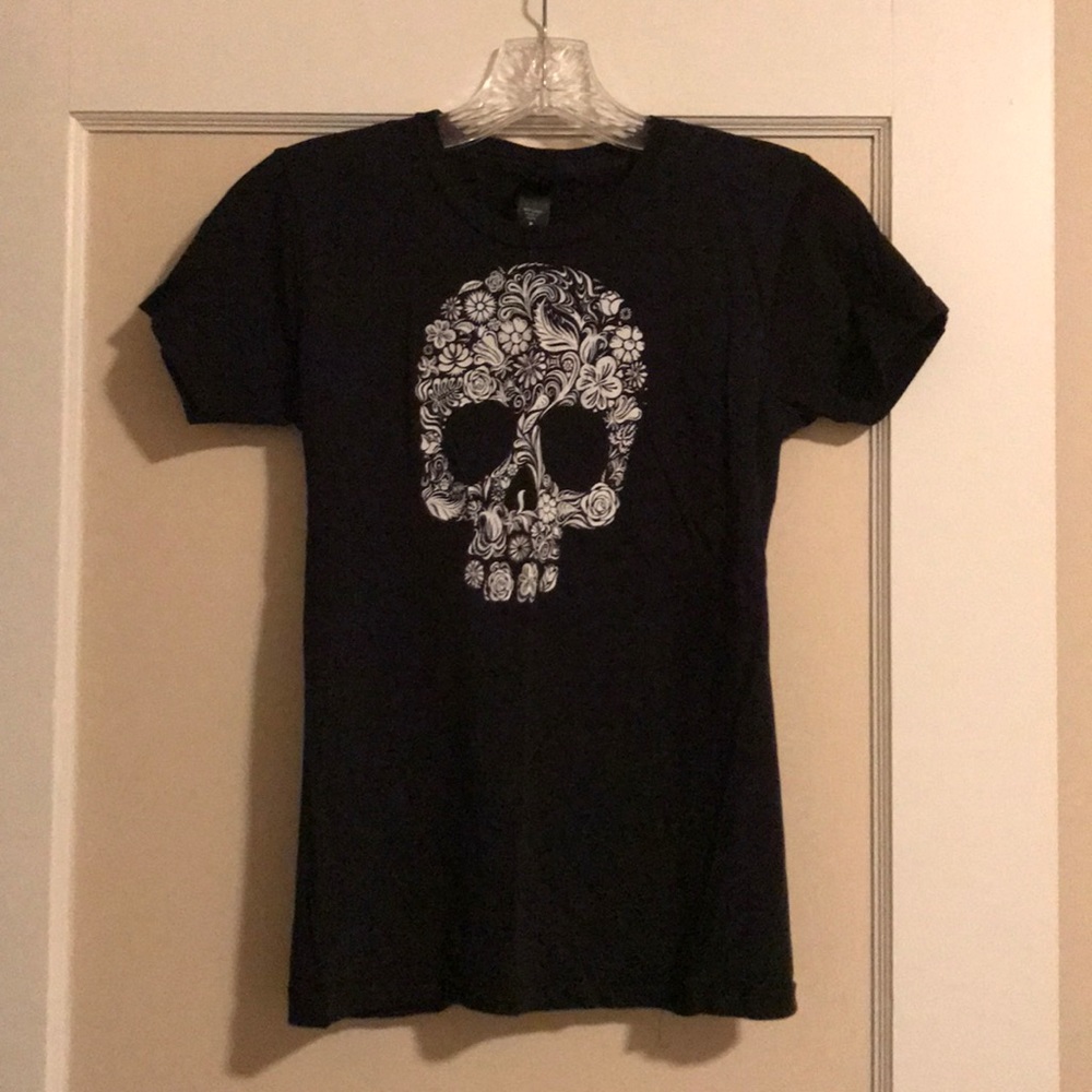 Floral Skull Tee